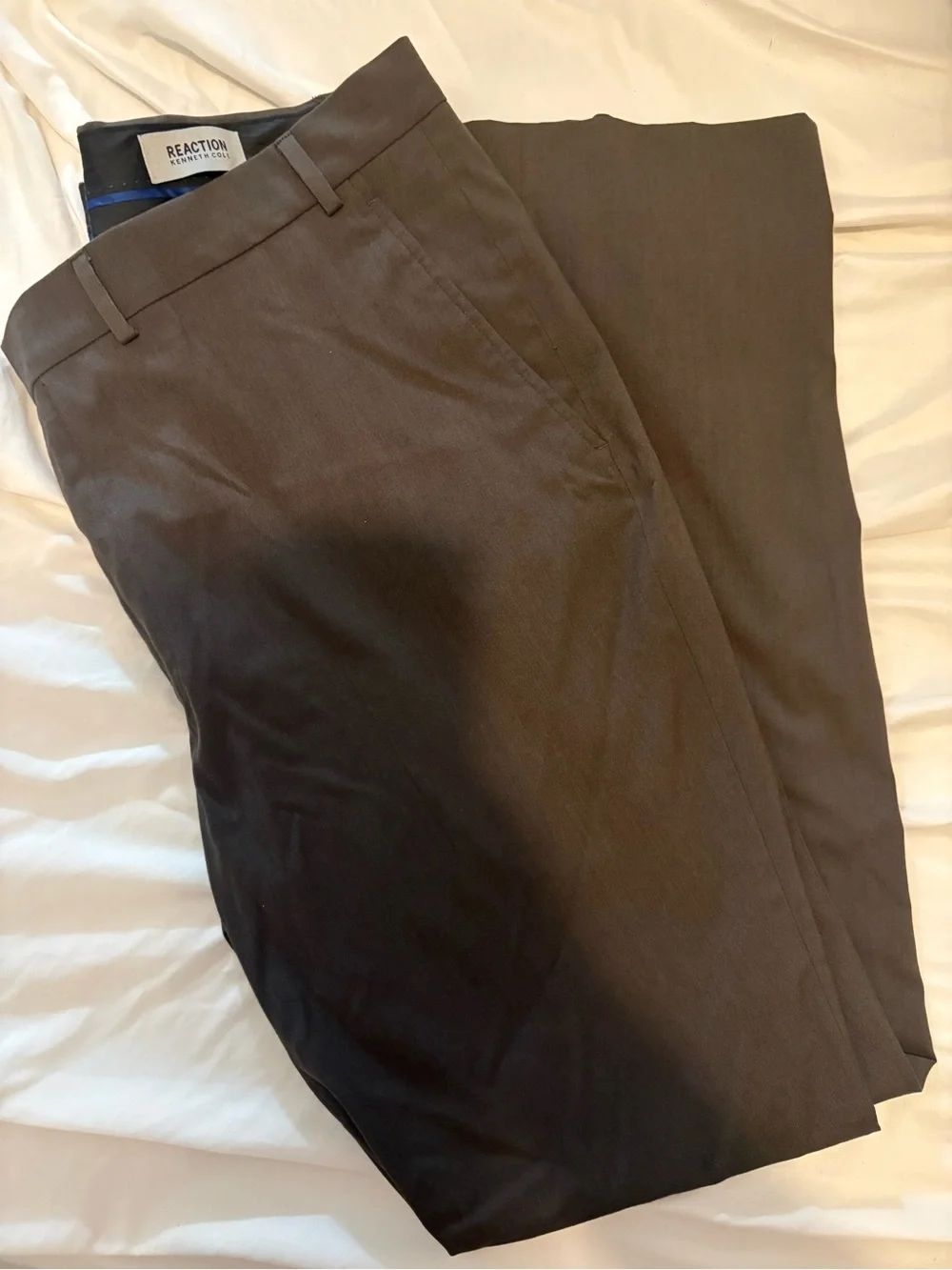 Kenneth Cole Dark Brown Men's Dress Pants - Classic Tailored Style